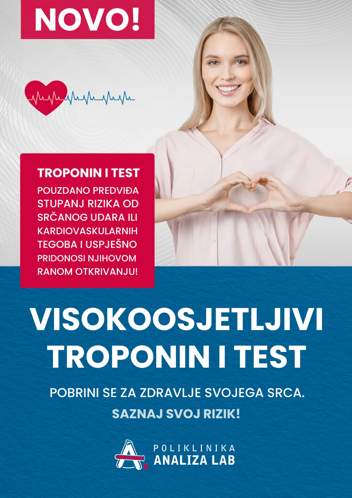 Napravite visokoosjetljivi „troponin I“ test u Poliklinici Analiza Lab!