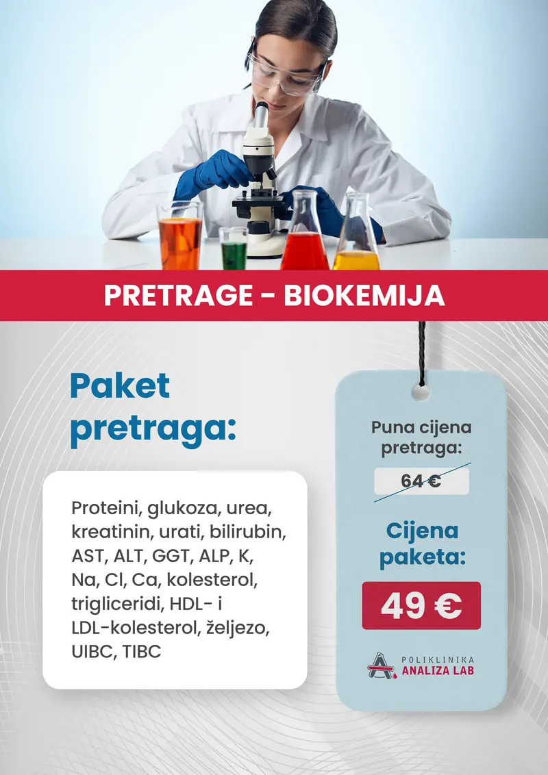 Poster paketa: Pretrage – biokemija