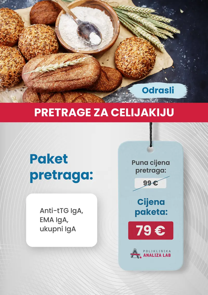 Poster paketa: Pretrage za celijakiju (odrasli)