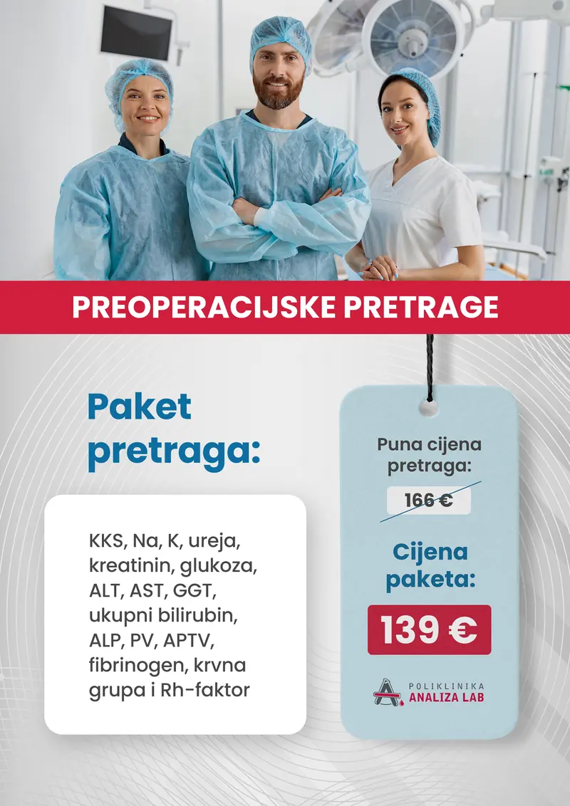 Poster paketa: Preoperacijske pretrage