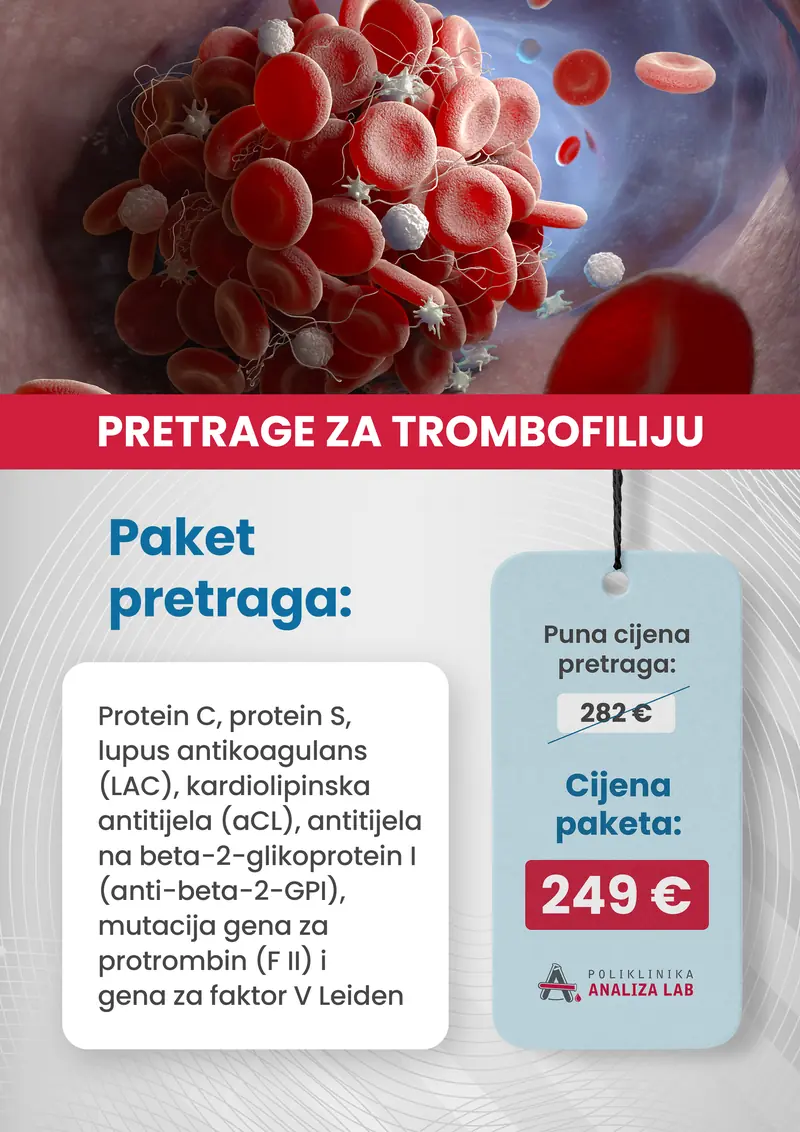Poster paketa: Pretrage za trombofiliju