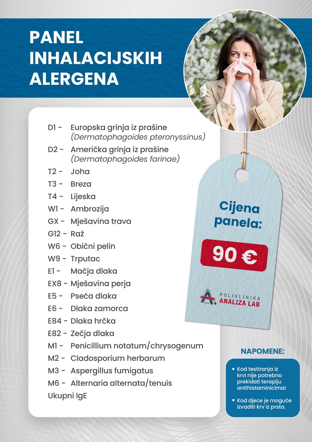 Panel inhalacijskih alergena A4