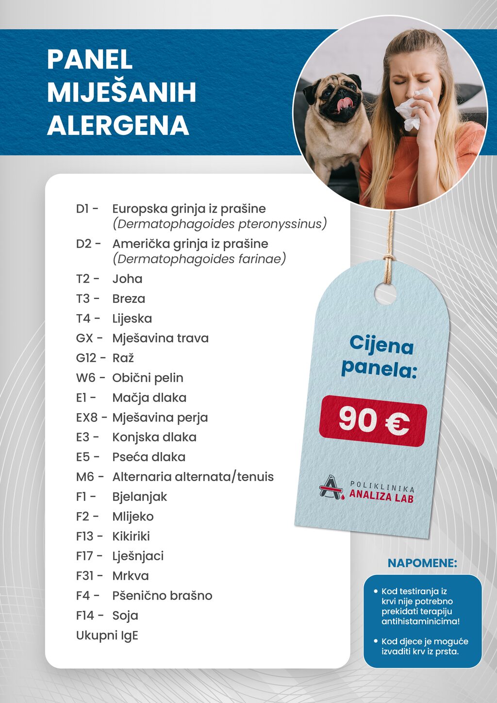 Panel mijesanih alergena A4