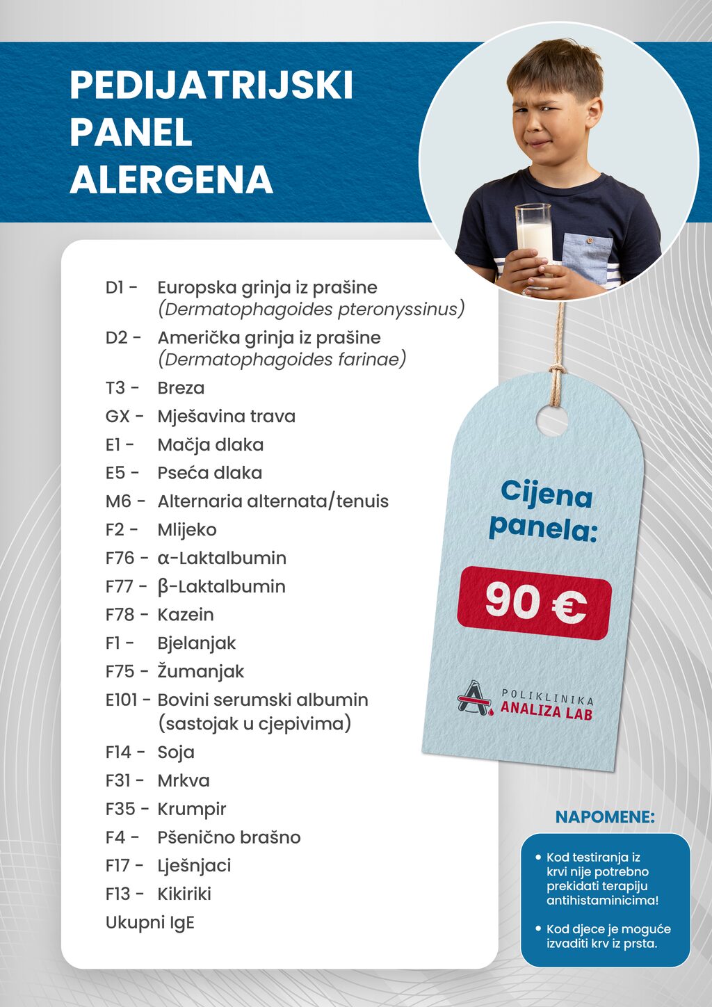 Pedijatrijski panel alergena A4