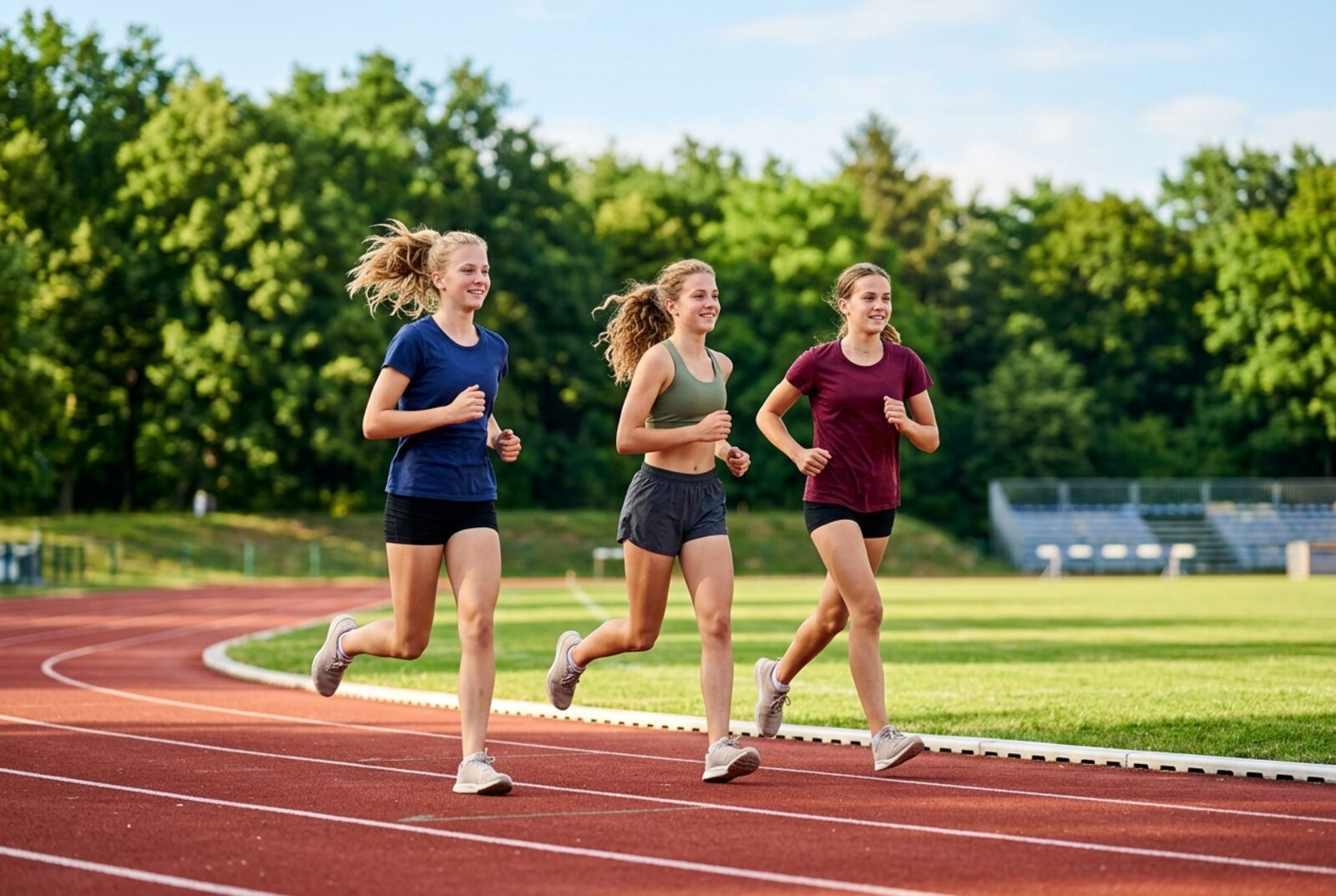 Mladi sportaši na treningu — liječnički pregledi sportaša